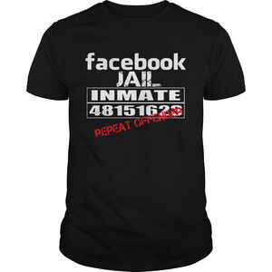 Facebook Jail Inmate 48151623 Repeat Offender Shirt